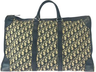 Dior Beige Canvas Trotter Travel Bag (Authentic Pre-Loved)