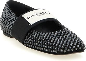 Givenchy Womens Black Calfskin Ballet Flats