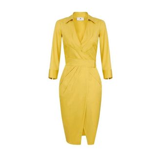 Elisabetta Franchi Party Dresses, female, Yellow, Size: L Dresses