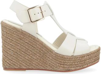 Paloma Barcel&oacute; Wit Koeienhuid Tapijt - Dames - Sleehakken - Wit - 40 EU - Schoenen