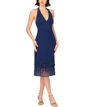 Aidan Mattox Embellished Midi Dress