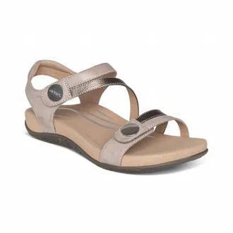 Aetrex Womens Jess Sandal In Smoke