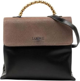 Loewe Pre-owned Handbags, female, Black, Size: ONE SIZE Pre-owned Satchel