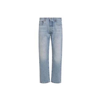 Valentino Garavani Straight Jeans, male, Blue, Size: W31 Straight Leg Denim Jeans