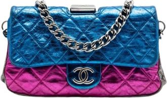 Chanel Pre-owned Vintage Flap Shoulder Bag - Dames - Vintage Schoudertas - Veelkleurig - ONE Size - Leer - Vintage