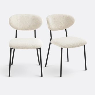 La Redoute Interieurs Set van 2 stoelen in bouclette, Galmo