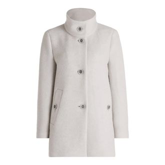 Betty Barclay Dames, Mantels, Grijs, Maat: S Wol