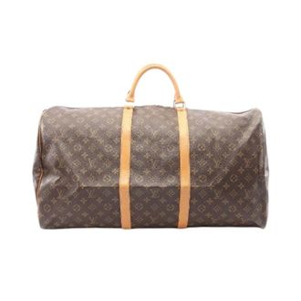 Louis Vuitton Pre-owned Keepall 60 Monogram Boston Bag - unisex - Pre-owned - Bruin - Maat: ONE Size Leer