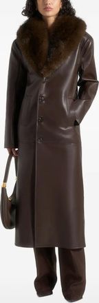 Manière De Voir Cenya belted coat - women - Polyurethane/Polyester - 14 - Brown