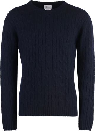 THE (ALPHABET) Maglione con lavorazione intrecciata - Nero