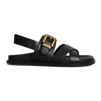 Alpe Flat Sandals - female - Alpe - Flat Sandals - Black - 5 UK - Shoes