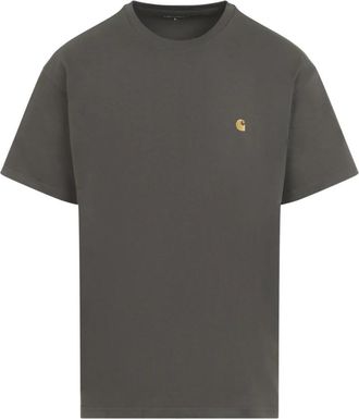 Carhartt Work in Progress Chase T-shirt - Heren - T-shirts - Grijs - S - Katoen - Tops