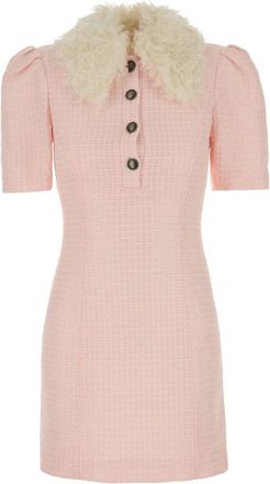Alessandra Rich Elegante Dagjurk - Dames - Korte kleedjes - Roze - 2XS - Kleedjes