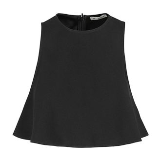 Ami Sleeveless Tops, female, Black, Size: XS Top A Godets