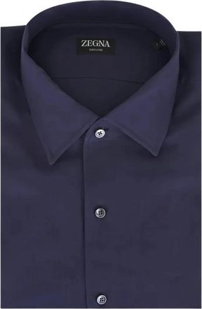 Ermenegildo Zegna Lange Mouwen Overhemd - Heren - Zakelijke Overhemden - Blauw - S - Overhemden