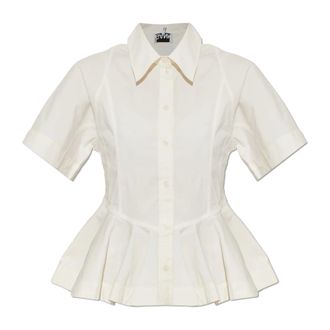 Ganni Mujer, Blusas y Camisas, Beige, Talla: XS