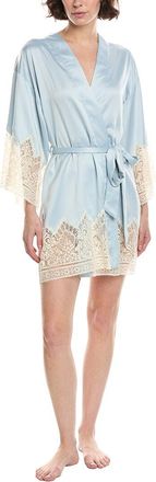 Flora Nikrooz Charmeuse Kimono With Lace