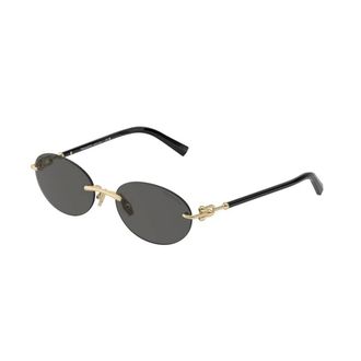 Tiffany & Co. Ovale Zonnebril van Metaal - unisex - Accessoires - Geel - Maat: 56 MM