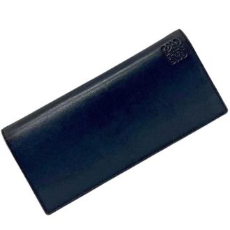 Loewe Pre-owned Wallets, unisex, Blue, Size: ONE SIZE Pre-owned Leather Wallet