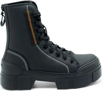 Vic Mati&eacute; Technical Fabric Roccia Boot - Dames - Veterlaarzen - Zwart - 37 EU - Schoenen