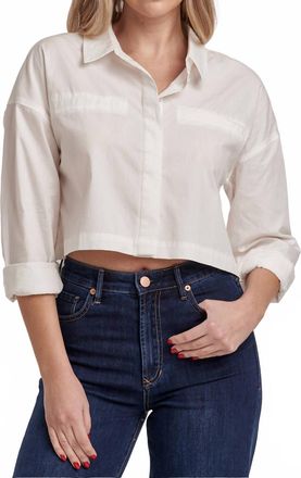 Dear John Denim Arianna Poplin Shirt In White White