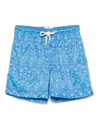 Peninsula patterned swim shorts - men - Polyamide/Elastane/Recycled Polyester - S - Blue