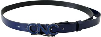 Costume National Leather Logo Skinny FashionMens Belt