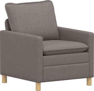 vidaXL Divano Tortora 76 X 81 X 87,5 Cm Tessuto Vidaxl