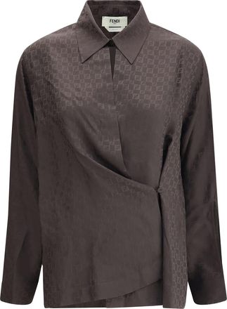 Fendi Silk Jacquard Shirt