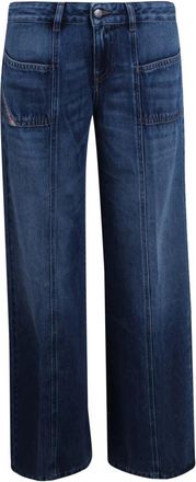 Diesel Straight Jeans - Dames - Regular Fit Jeans - Blauw - W26 - Jeans