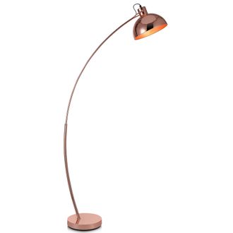 Teamson Home L&aacute;mpara Led De Pie Est&aacute;ndar Dorada Y Curvada Arco Teamson Home Vn-l00025-eu