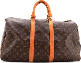 Louis Vuitton Keepall Bag Monogram canvas 45 tas - Bruin