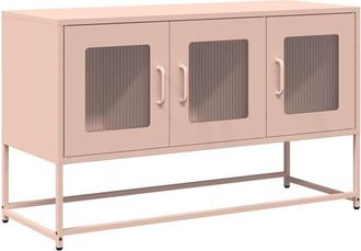 vidaXL Vidaxl - Mueble para tv acero laminado en frío rosa 100,5x39x60,5 cm