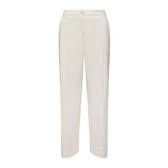 Elena Miro Dames, Broeken, Wit, Maat: 3XL Katoen