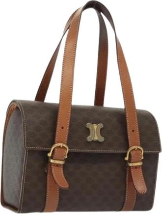 Celine Tweedehands leren handtassen - Dames - Vintage Handtas - Bruin - ONE Size - Vintage