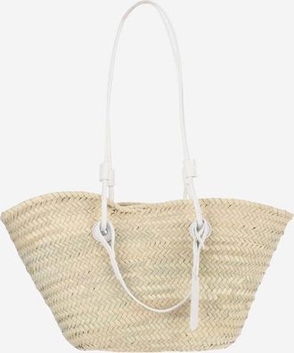Filippo Catarzi Beige STRAW SATCHEL BAG