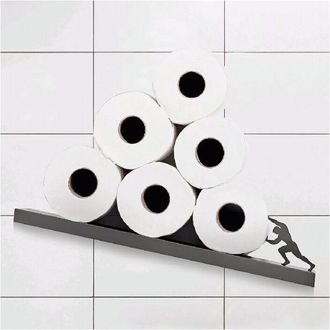 OEM Portarrollos De Papel Higi&eacute;nico De Acero Inoxidable, Creativo, Para Ba&ntilde;o, Accesorios De Ba&ntilde;o, 44 x 10 X 10 Cm