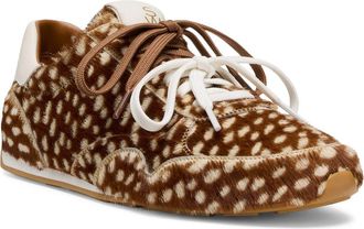 Stuart Weitzman <p>Bond Sport Genuine Calf Hair Sneaker (Women)</p> in Brown/white/white at Nordstrom, Size 7