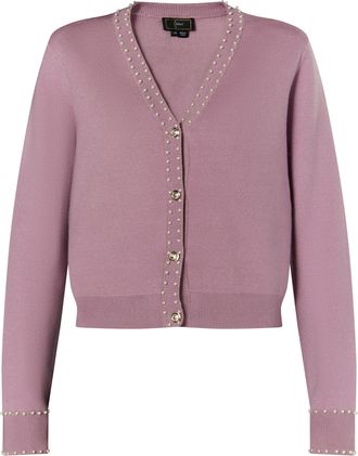 Faina Vest met parels Dames Mauve