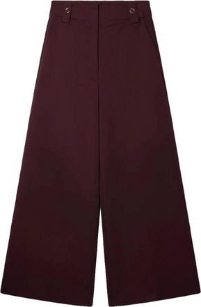 Aaiko Nore Broeken - Dames - Broeken - Rood - Maat: L Viscose