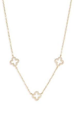 Argento Vivo Cutout Clover Necklace in Gold at Nordstrom Rack