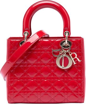 Dior Pre-owned Dior Medium Patent Cannage Lady Ladies O3X79JNJADBODUA7