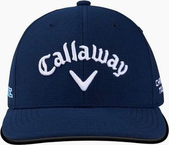 Callaway Mens Wordmark Logo Pre Curved Brim Cap - Navy/Multi - Size: MENS