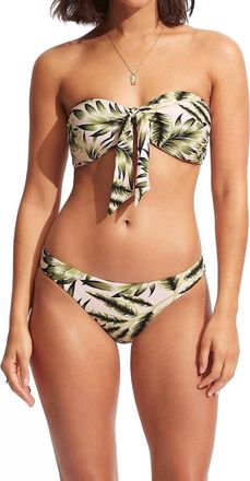Seafolly Island In The Sun Hipster Bikini Bottom In Avocado