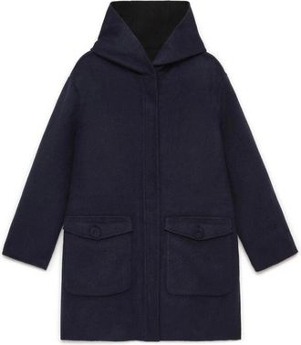Maliparmi Double Wool Jacket - Dames - Parka Jassen - Blauw - 2XL - Wol - Jassen