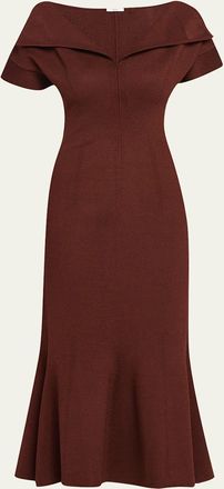 FFORME Zaria Sculpted Knit Maxi Dress