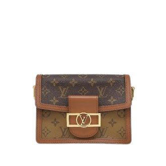 Louis Vuitton Pre-owned Dauphine Crossbody Bag - Dames - Pre-owned - Bruin - Maat: ONE Size Leer