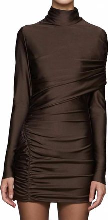 Et Ochs Fallon Mini Dress In Chocolate