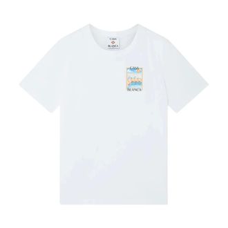 Casablanca Camiseta Surreal Pool - Tops - Hombre - Blanco - M