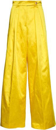 Dries Van Noten Pamplona Cotton Acetate Wide Leg Pants